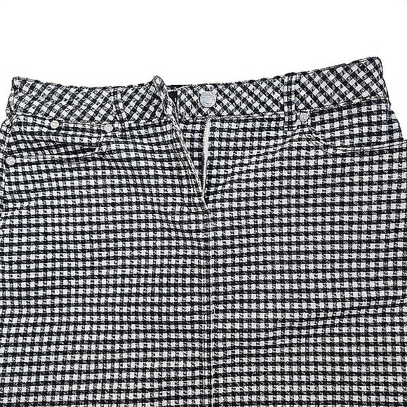 Womens 4P Talbots Black & White Retro Gingham Academia Soft Girl Check Skirt - Picture 4 of 6